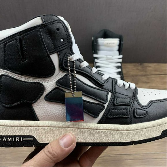 AMIRI Skeleton High Skel top Black Unisex Sneakers - Picture 10 of 13